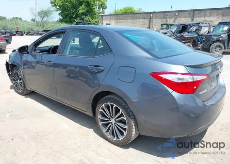 2014 Toyota Corolla S Plus z USA, uszkodzony, nr VIN 2T1BURHE4EC067439